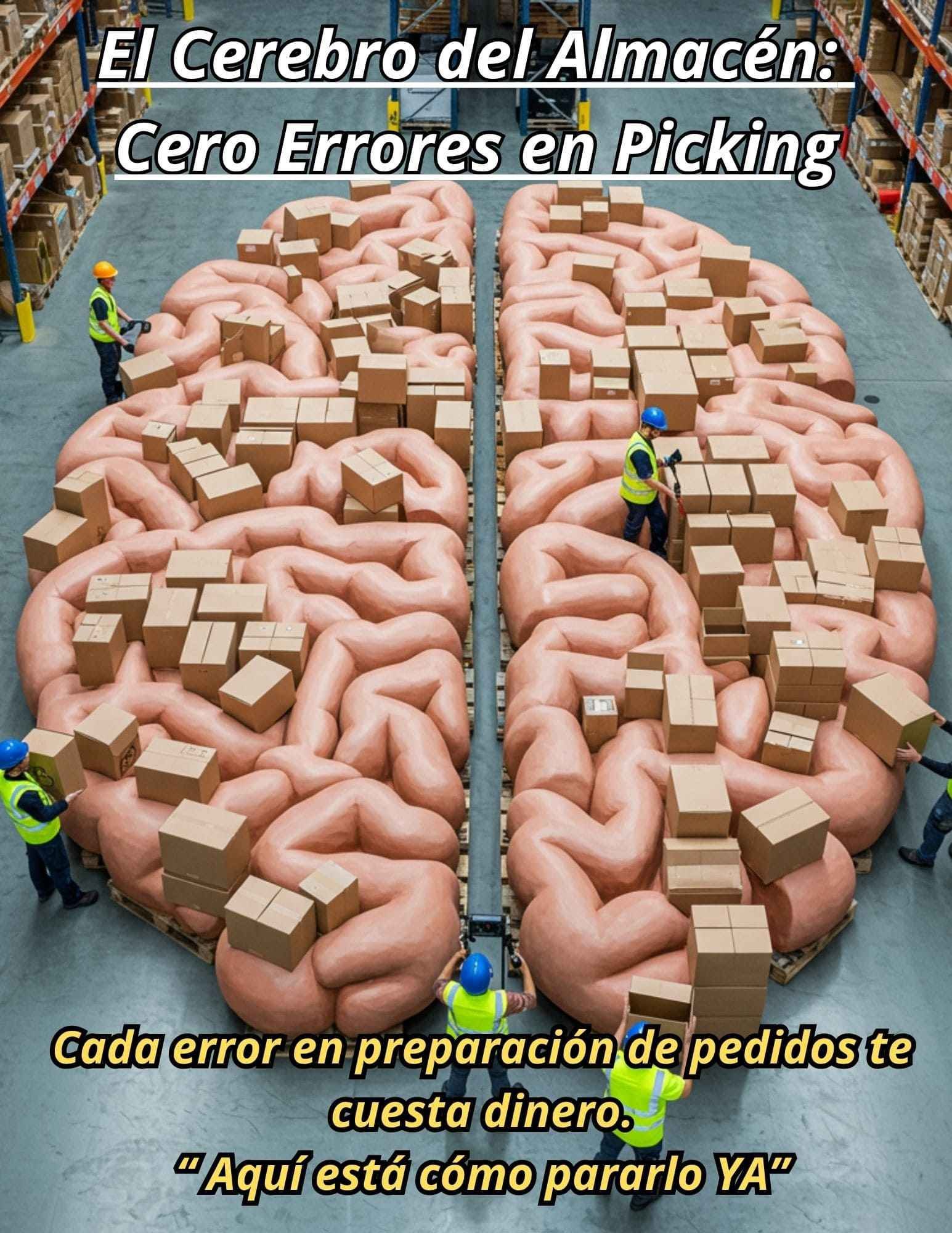 Operario usando un escáner de mano para un picking preciso y sin errores.
